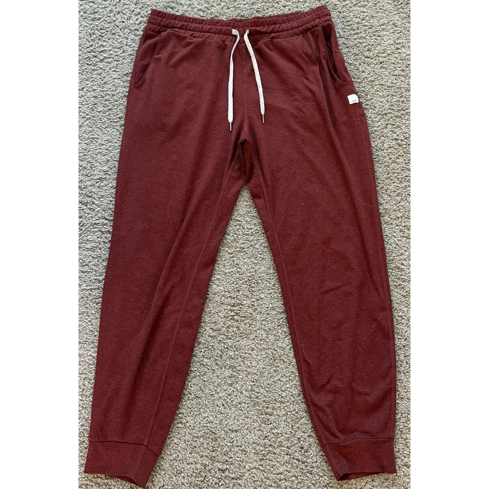 Vuori Womens Burnt Red Performance Jogger Pants Size ~Medium